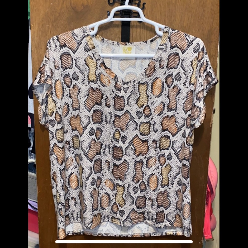 Snakeskin top